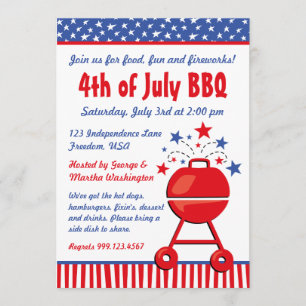 Patriottic BBQ Custom Kaart