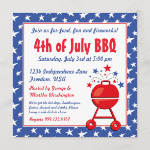 Patriottic BBQ Custom Kaart
