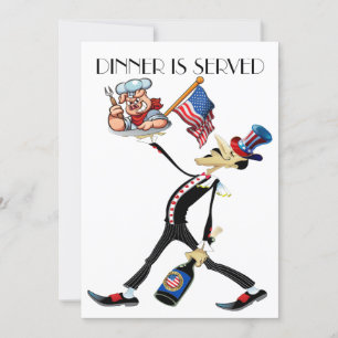 Patriottic BBQ Kaart