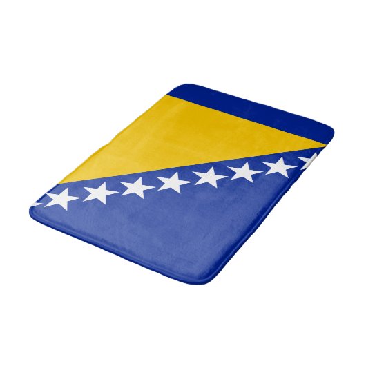 Patriottic Bosnië en Herzegovina Flag Bath Mat (Gekanteld)
