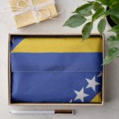 Patriottic Bosnië-Herzegovina vlagweefseldocument Tissuepapier (Geschenk)
