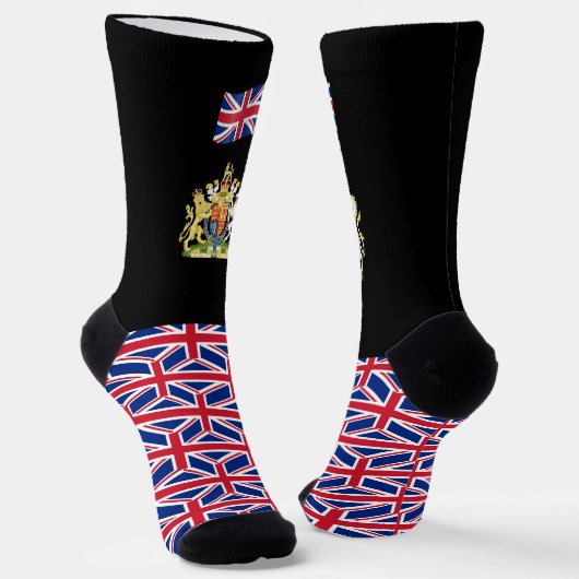Patriottic British Socks, Union Jack Flag, Verenig Sokken (Gebogen)