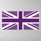 Patriottic British Union Jack Flag Poster (Voorkant)