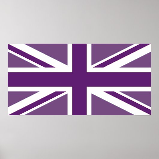 Patriottic British Union Jack Flag Poster (Voorkant)
