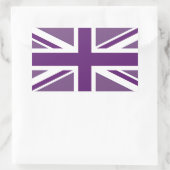 Patriottic British Union Jack Flag Rechthoekige Sticker (Tas)