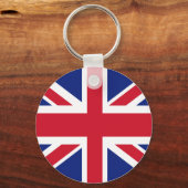 Patriottic British Union Jack Flag Sleutelhanger (Voorkant)