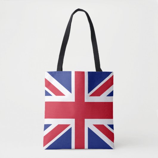 Patriottic British Union Jack Flag Tote Bag (Voorkant)