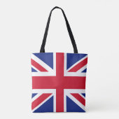 Patriottic British Union Jack Flag Tote Bag (Achterkant)