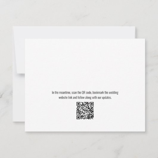 Patriottic Bunting Custom Photo Back Save the Date Aankondiging (Achterkant)