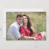 Patriottic Bunting Custom Photo Save the Date Aankondiging (Achterkant)