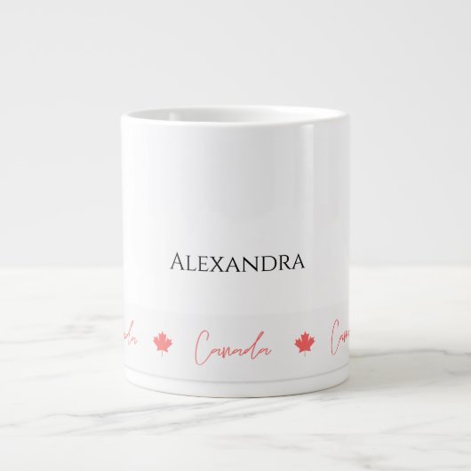 Patriottic Canada Day Celebration Souvenir Grote Koffiekop (Voorkant)