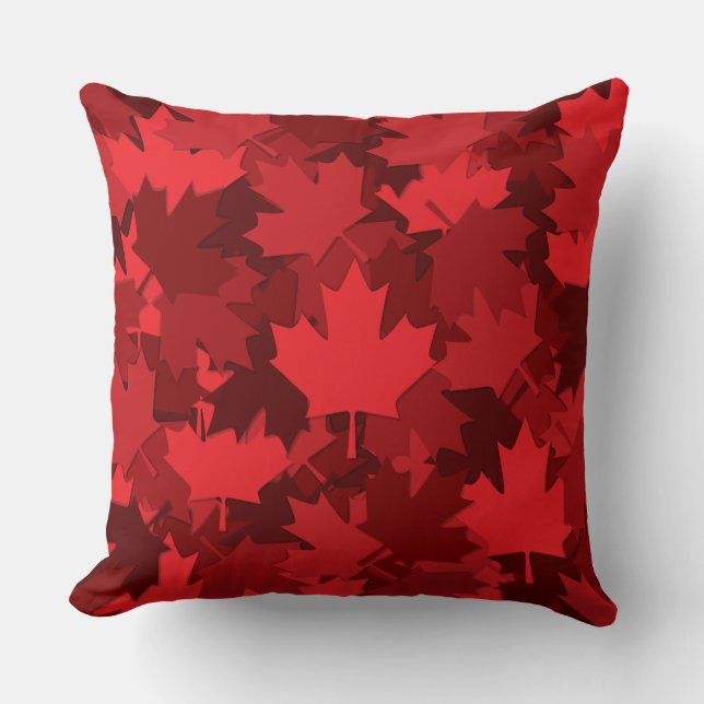 Patriottic Canada Flag Maple Leaf Pattern Kussen (Voorkant)