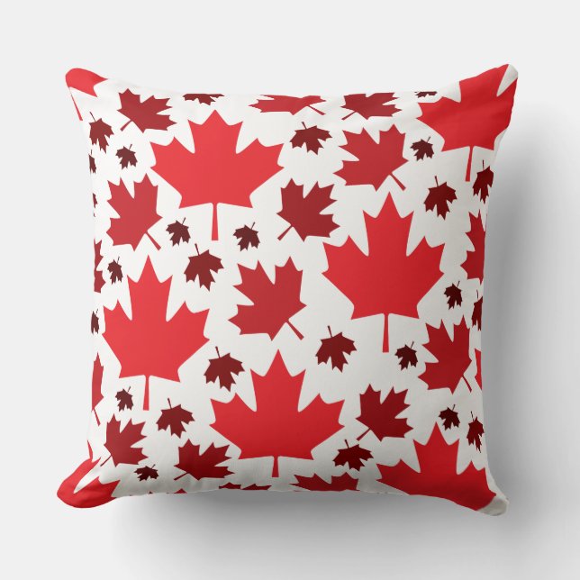 Patriottic Canada Flag Maple Leaf Pattern Kussen (Voorkant)