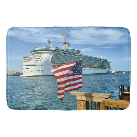 Patriottic Cruise Sailaway Badmat (Voorkant)