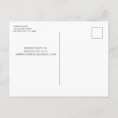 Patriottic Custom Photo USA American Flag Birthday Uitnodiging Briefkaart (Achterkant)