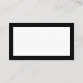 Patriottic Eagle Property Manager Bold Black Borde Visitekaartje (Achterkant)