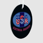 Patriottic Electrical Engineer Ornament (voorkant)