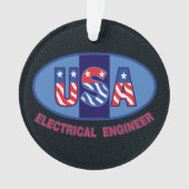 Patriottic Electrical Engineer Ornament (voorkant)