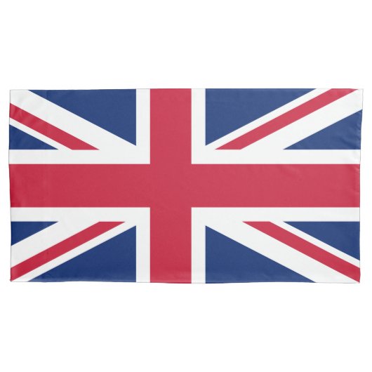 Patriottic English Flag Union Jack British Kussensloop (Voorkant-Links)