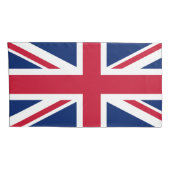 Patriottic English Flag Union Jack British Kussensloop (Achterkant-Rechts)