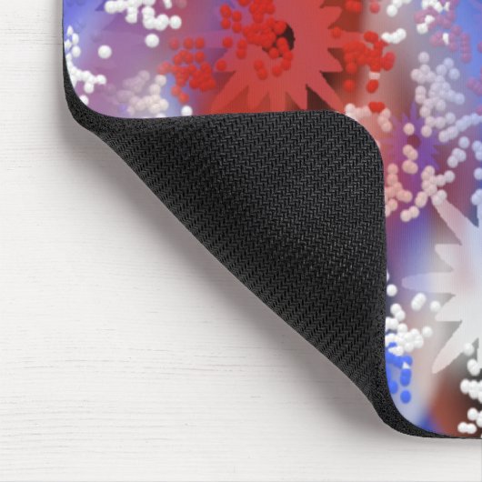 Patriottic Fireworks Mousepad Muismat (Hoek)