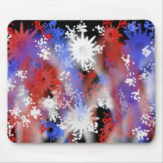 Patriottic Fireworks Mousepad Muismat