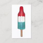 Patriottic Fireworks Rocket Pop Popsicle USA 4 jul Visitekaartje (Voorkant)