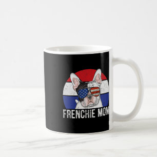 Patriottic French Bulldog Frenchie American Flag 4 Koffiemok