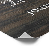 Patriottic Funeral USA Flag Veteran Photo Memorial Poster (Hoek)