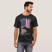 Patriottic German Shorthaired Pointer American T-shirt (Voorkant volledig)