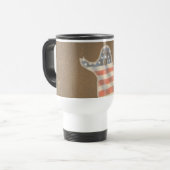 Patriottic Ghost Travel Mug Reisbeker (Voorkant links)