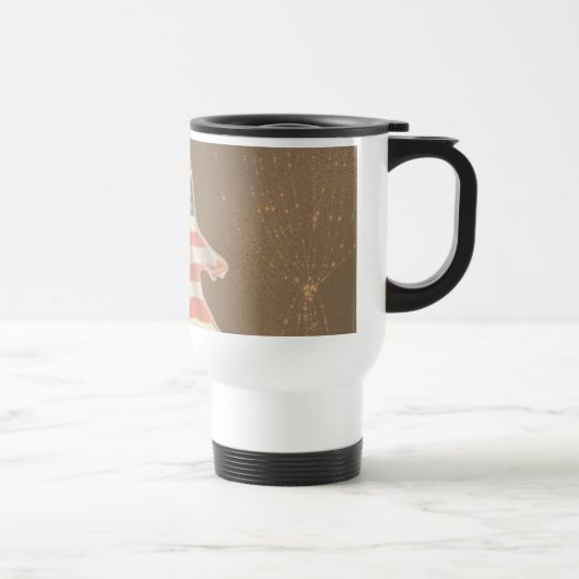 Patriottic Ghost Travel Mug Reisbeker (Rechts)