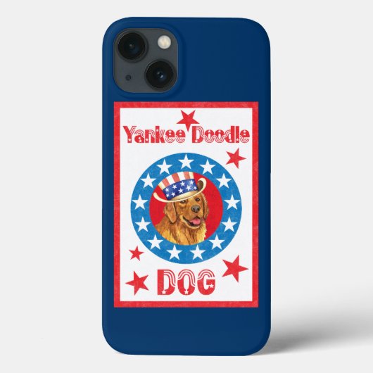 Patriottic Golden Retriever Case-Mate iPhone Case (Achterkant)