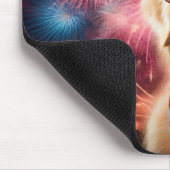 Patriottic Golden Retriever Muismat (Hoek)