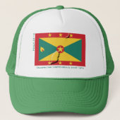 Patriottic Grenada Independence Trucker Pet (Voorkant)