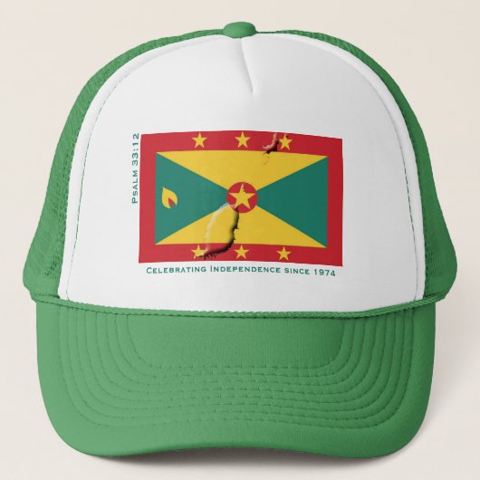 Patriottic Grenada Independence Trucker Pet (Voorkant)