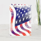 Patriottic Happy Veteran Day Bedankkaart (Achterkant)