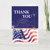 Patriottic Happy Veteran Day Bedankkaart (Voorkant)