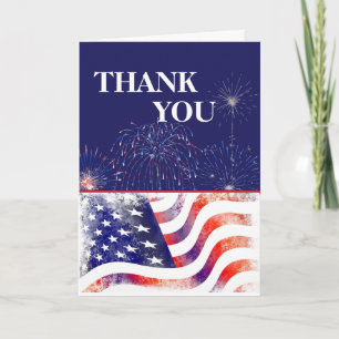 Patriottic Happy Veteran Day Bedankkaart