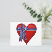 Patriottic Heart-afbeelding Briefkaart (Staand voorkant)