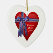 Patriottic Heart-afbeelding Keramisch Ornament (Rechts)