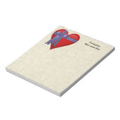 Patriottic Heart-afbeelding Notitieblok (Linkerzijde)