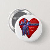 Patriottic Heart-afbeelding Ronde Button 5,7 Cm (Voorkant /achterkant)