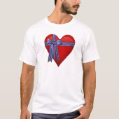 Patriottic Heart-afbeelding T-shirt (Voorkant)