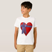 Patriottic Heart-afbeelding T-shirt (Voorkant volledig)