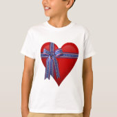 Patriottic Heart-afbeelding T-shirt (Voorkant)