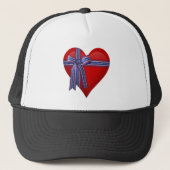 Patriottic Heart-afbeelding Trucker Pet (Voorkant)