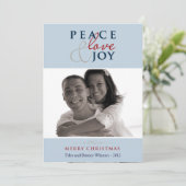 Patriottic Holiday-fotokaart Feestdagenkaart (Staand voorkant)