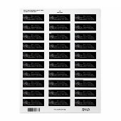 Patriottic Industrial American Flag Return Labels (Full Sheet)