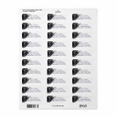Patriottic Industrial American Flag Return Labels (Full Sheet)